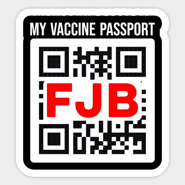 FJB Passport Funny scan this middle finger Sticker by SharleenV80